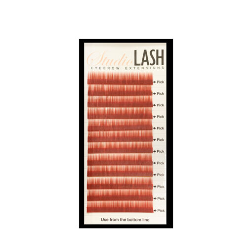 Eyebrow Extensions Auburn (Red) 0.15t 5/6/7/8mm
