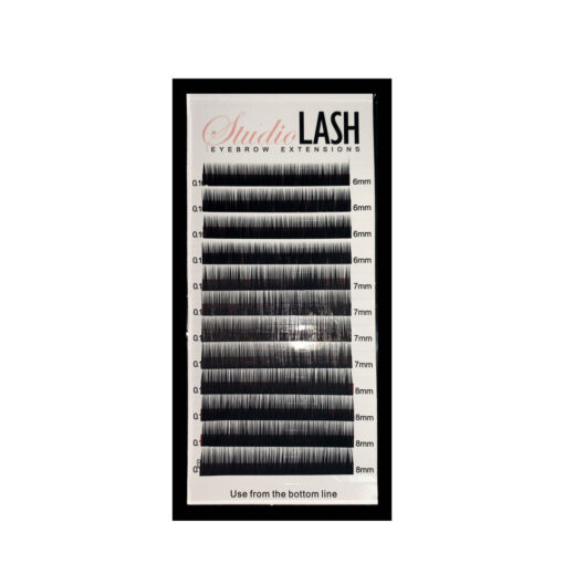 Eyebrow Extensions Black 6/7/8mm 0.10t 12 Line