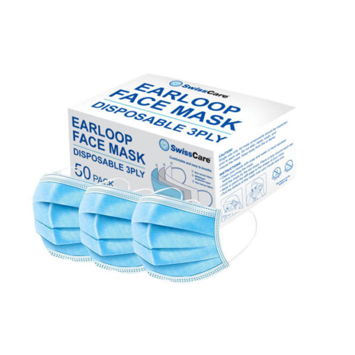 Disposable 3-Ply Face Mask (50 Pack)