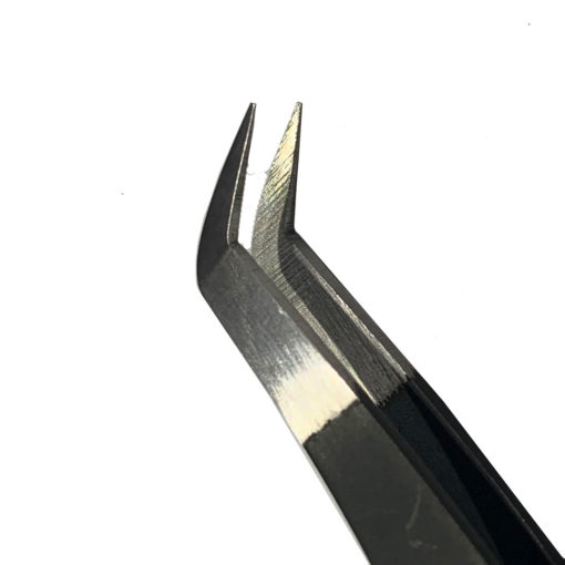 L-Type 60° Short Tip Volume Extension Tweezers - Image 2