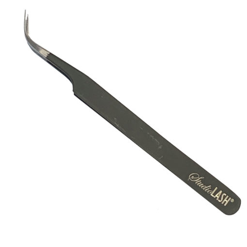 Eyelash Extension Tweezer S-Type Curved (Black)