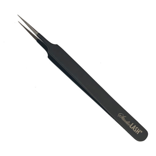 Straight Eyelash Extension Tweezer (Black) 12cm