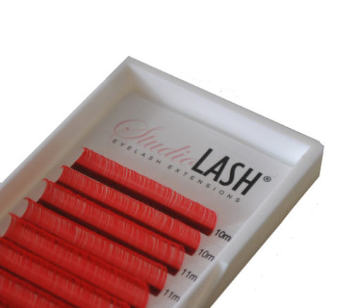D-Curl 0.07t Red Colour Lash Extension Tray
